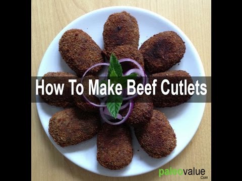 How to make beef cutlets paleo recipe - YouTube