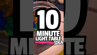 Light Table Idea- Can you sort the jewels into colours? 🌈 #lighttable #sensory #eyfs