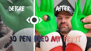 Fix 3D Print Seams and Gaps With a 3D Pen + Rotary Tool
