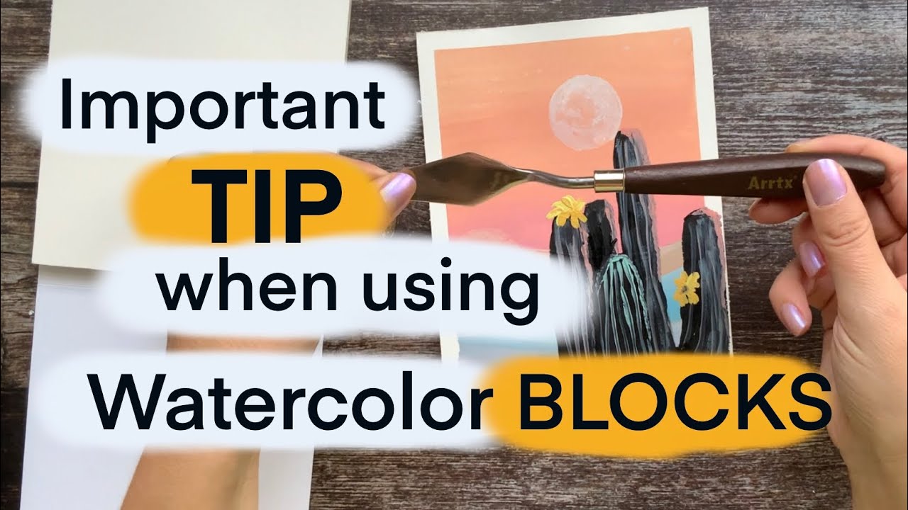 How to separate a sheet of paper from watercolor block – the easiest ...
