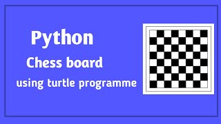How to draw a chess board in python|code for beginners|practice project in python|#pythonbeginner