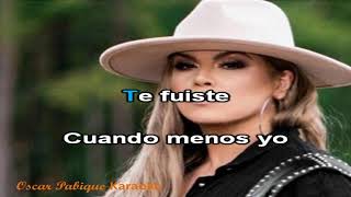 Te Fuiste - Olga Tañon - Karaoke