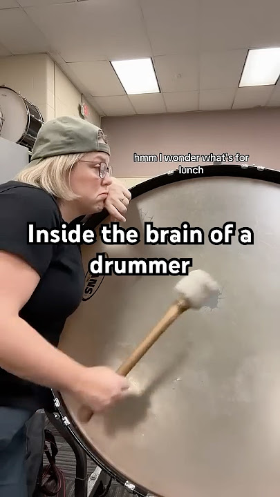 Inside the Brain of a Drummer - #band #drummer #percussion #banddirector #drums