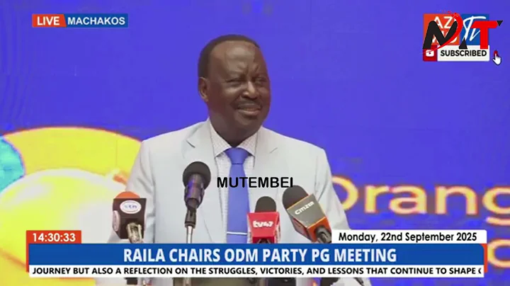 WHO TOLD YOU ODM WILL NOT HAVE CANDIDATE 2027?RAILA WARNS MEMBERS AGAINST CAMPAIGNING FOR RUTO