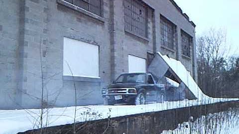 Jumping S10 off loading dock.wmv