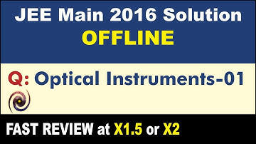JEE Main 2016 Physics Solutions | Optical Instruments-01