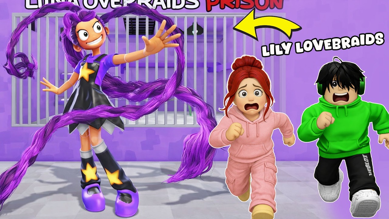 KINULONG KAMI NI LILY LOVEBRAIDS PRISON RUN | Roblox Tagalog