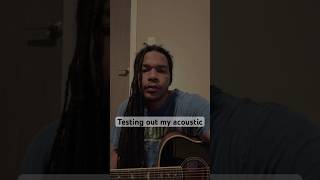 Testing out my PRS Paul Reed Smith SE A20E #acoustic #opentuning #riffs #mathrock #fyp .