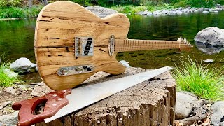 Primitive Technology: Building Guitar in The Forest