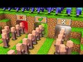 Tunnel Vision: Villagers Epic Escape Strategy from Zombies in Minecraft Animation GAMEPLAY