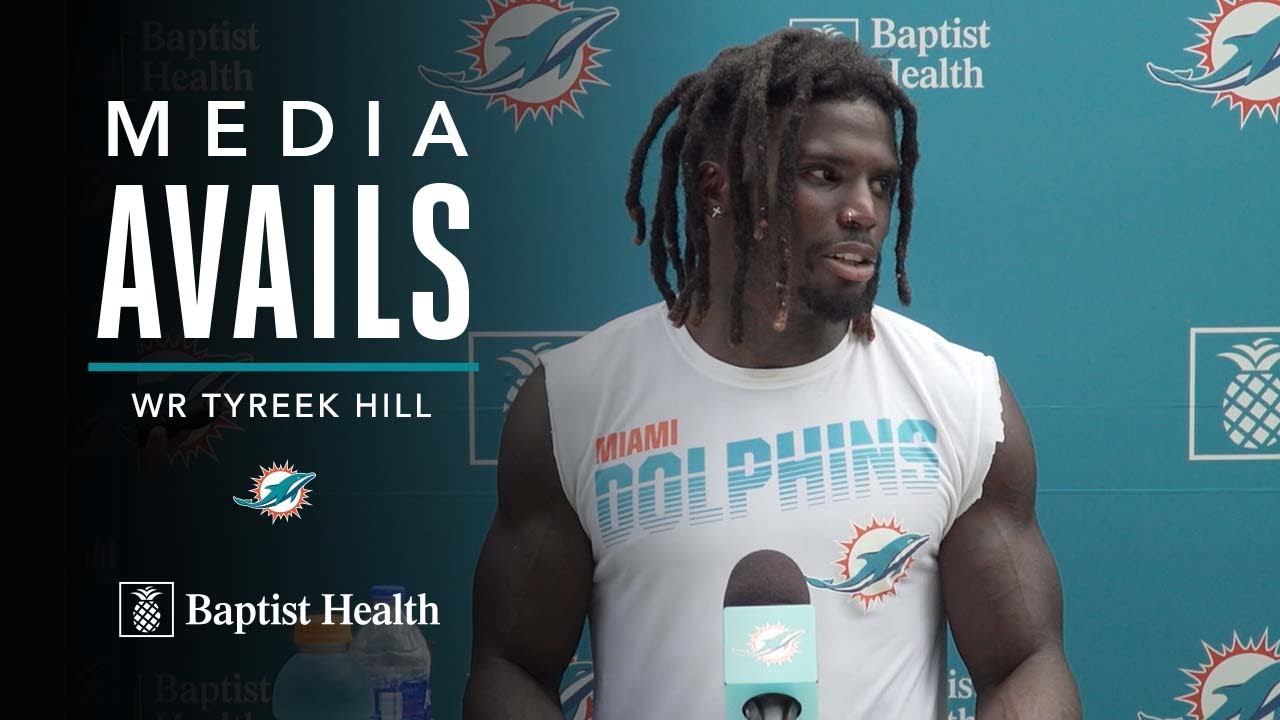 MEDIA AVAILABILITY | Tyreek Hill meets with the media after Miami Dolphins Training Camp