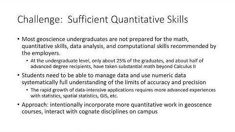 Vision and Change: Concepts, Skills, and Competencies