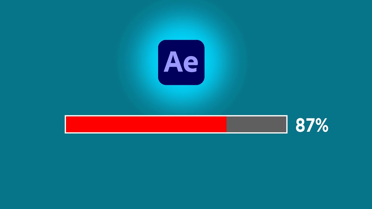 Loading Bar Animation in After effects 2025 | How To Create A Progress ...