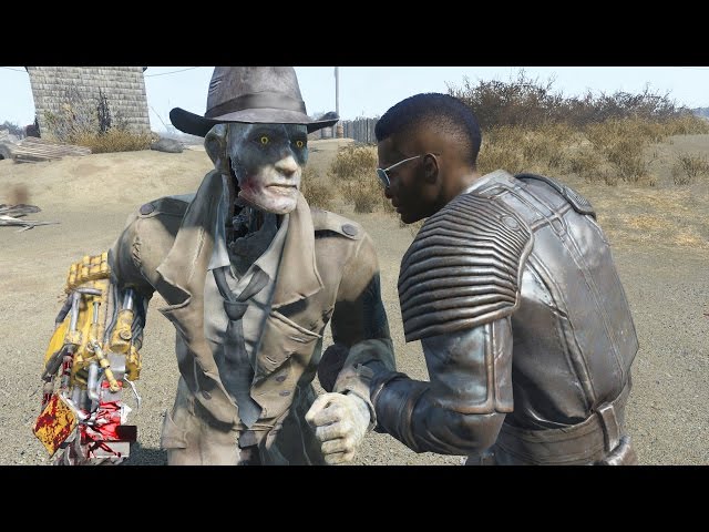 Nick Valentine Vs X6 88 Fallout 4 Youtube - nick valentine roblox