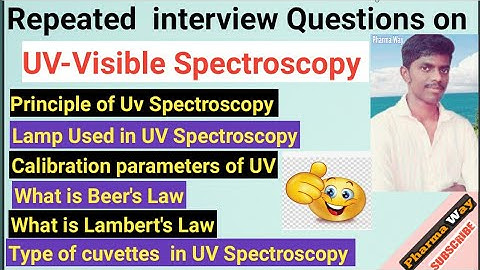 Uv interview Questions for Qc | Top Interview questions on uv Spectroscopy for Qc interview|PharmaQC