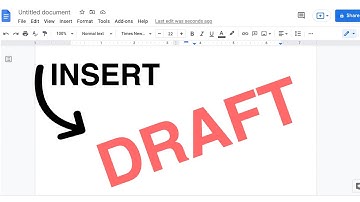 How to insert Draft Watermark in Google Docs