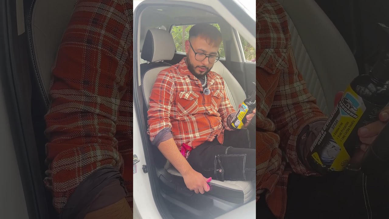 Holi Colors Gone Instantly! 🌈🚗 Grommm Interior & Upholstery Spray in Action!