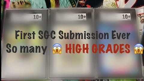 First SGC graded card submission ever..TONS of HIGH GRADES and Grading Spreadsheet!!!