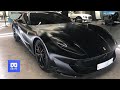 3D 180VR 4K Black Ferrari Sexy Sport Car Ferrari Outrun Dream Car