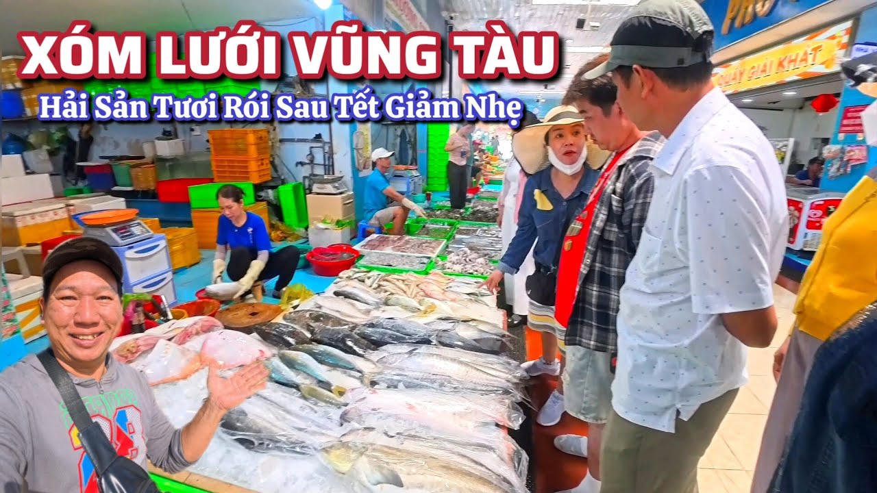 Chợ Xóm Lưới Vũng Tàu, Cua Y7 290K, Ghẹ 3 con 400K, Tôm Sú Biển 380K