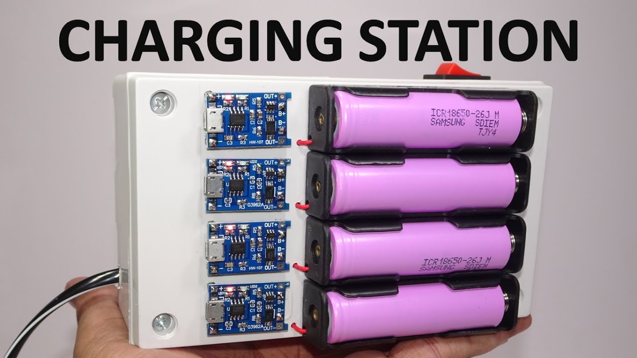 Lithium Battery Charging Station - YouTube