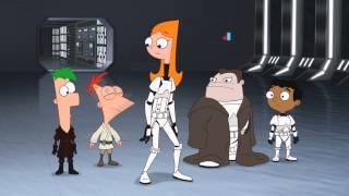 Phineas and Ferb Star Wars -  Escaping the Death Star [CLIP]