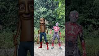 Funny vfx Spider Man Flying Body Parts Matching Funny Game #shorts