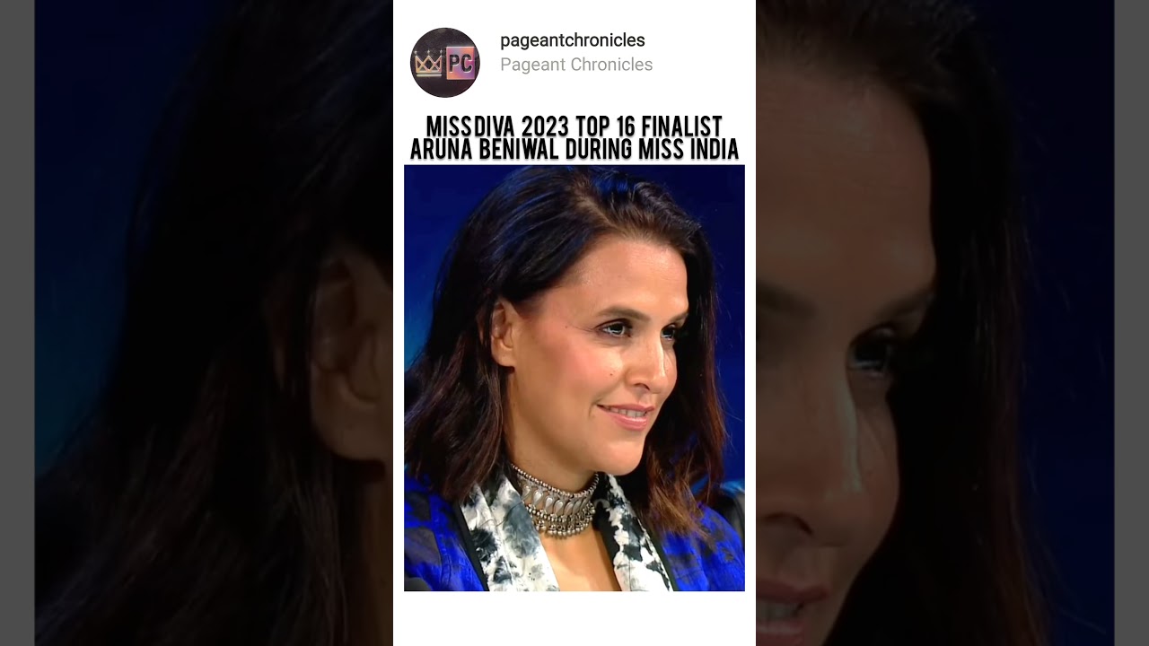 Miss Diva 2023 Finalist Aruna Beniwal during Miss India 