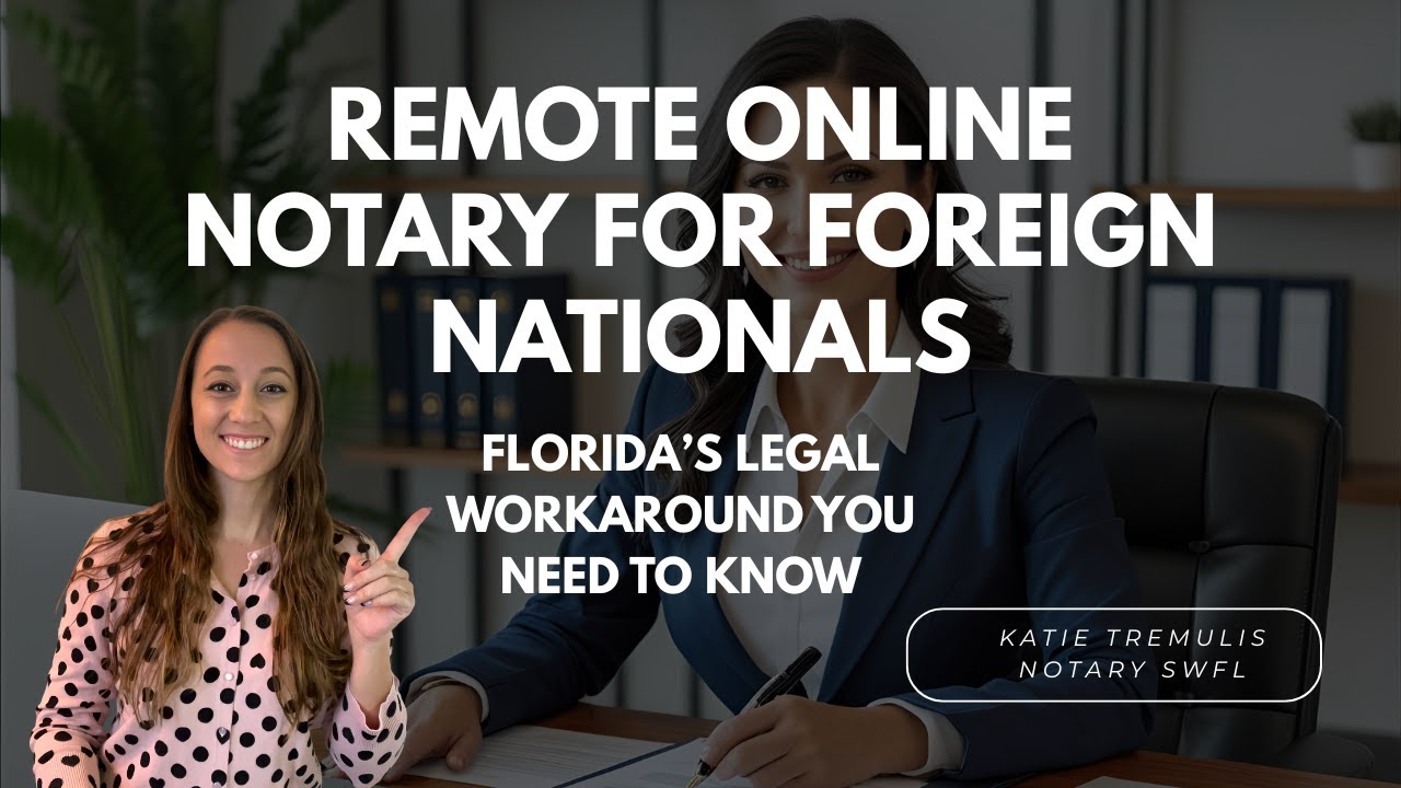 Online Notarization for Foreign Nationals Explained - YouTube