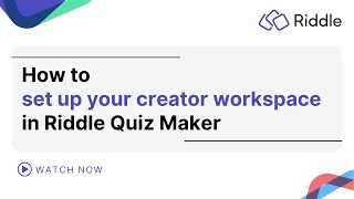 1. Set up your creator workspace in Riddle Quiz Maker screenshot 5