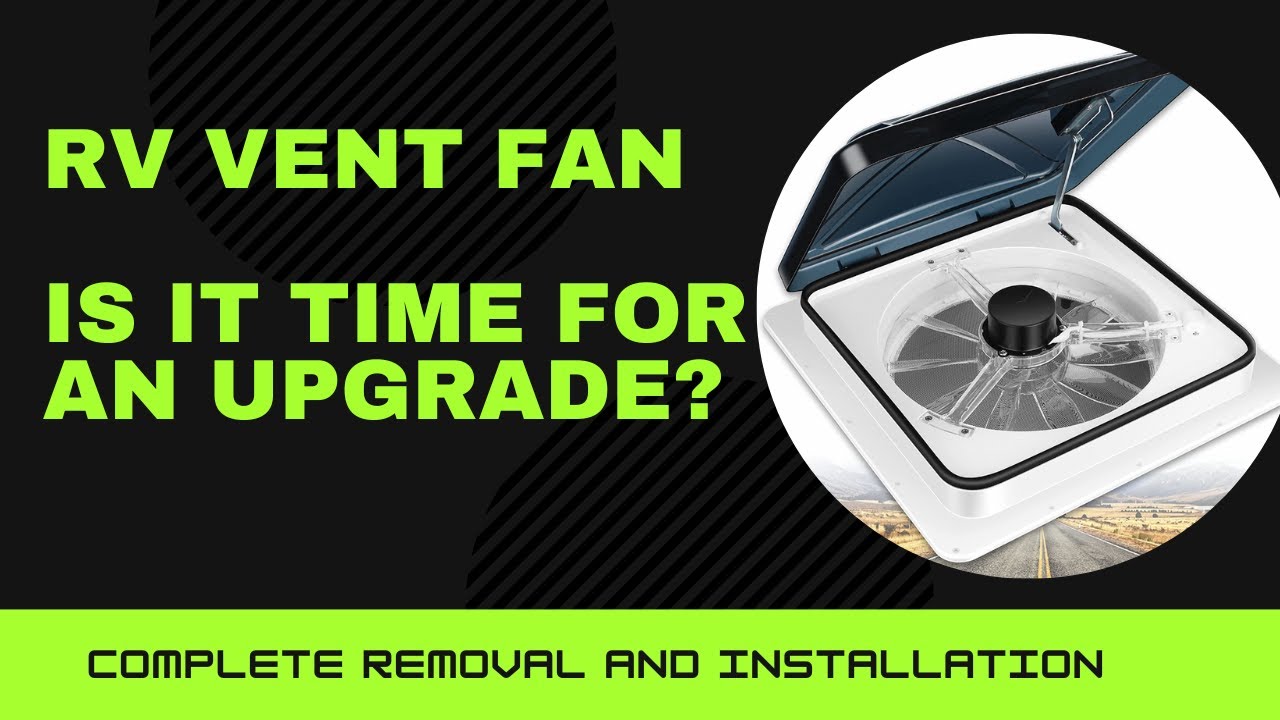 RV Roof Bathroom Vent Fan Light Replacement YouTube