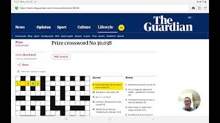Guardian Prize Crossword (No. 30,038) by Brockwell