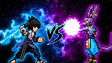 Sasuke Indra OP VS Beerus OP (all form) in Jump Force Mugen