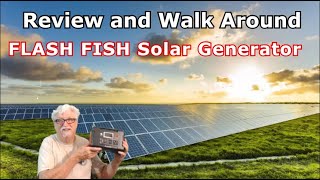 200W Portable Power Station, Flash Fish 40800mAh Solar Generator
