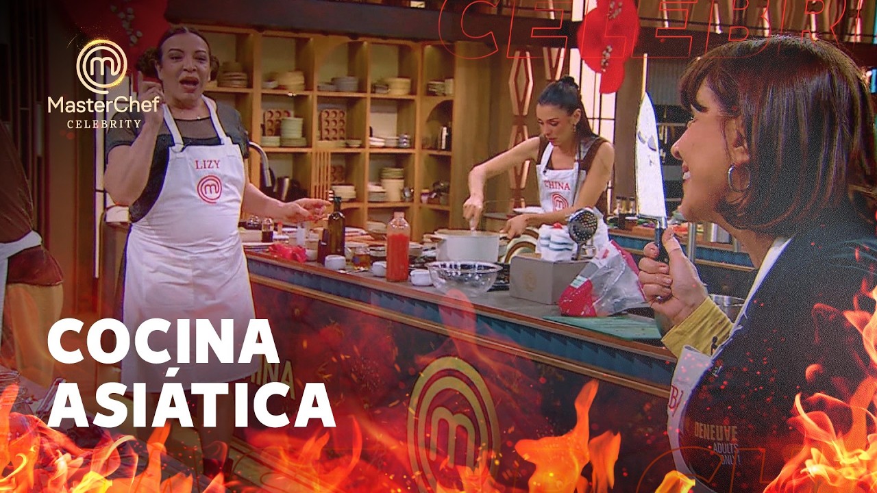 Los duelos de comida asiática en Masterchef Celebrity despertaron la competitividad