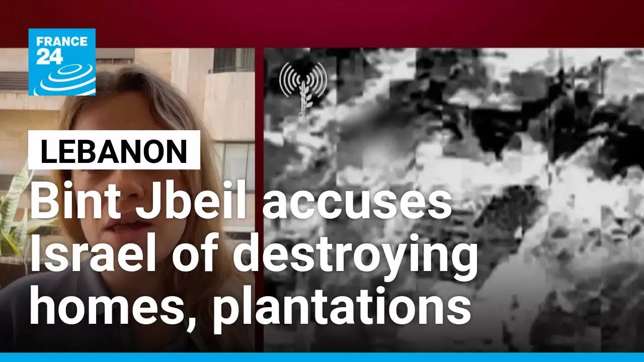 Lebanese town launches petition Israel of destroying homes, plantations • FRANCE 24 English