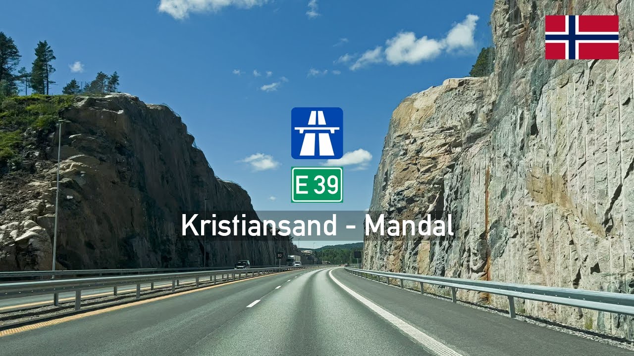 Driving in Norway: Motorveien E39 from Kristiansand to Mandal