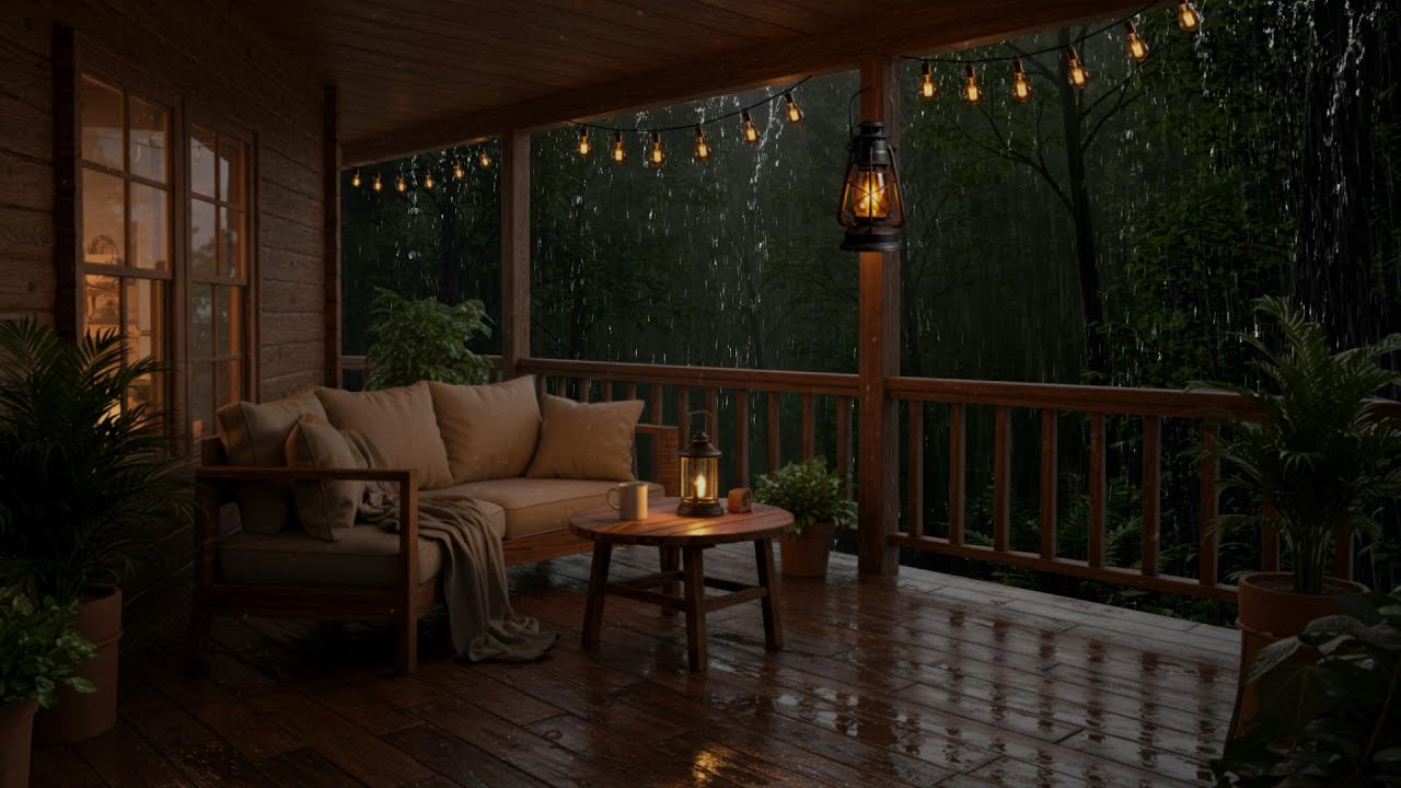 Relaxing RAIN gently hushes the world and helps you SLEEP soundly