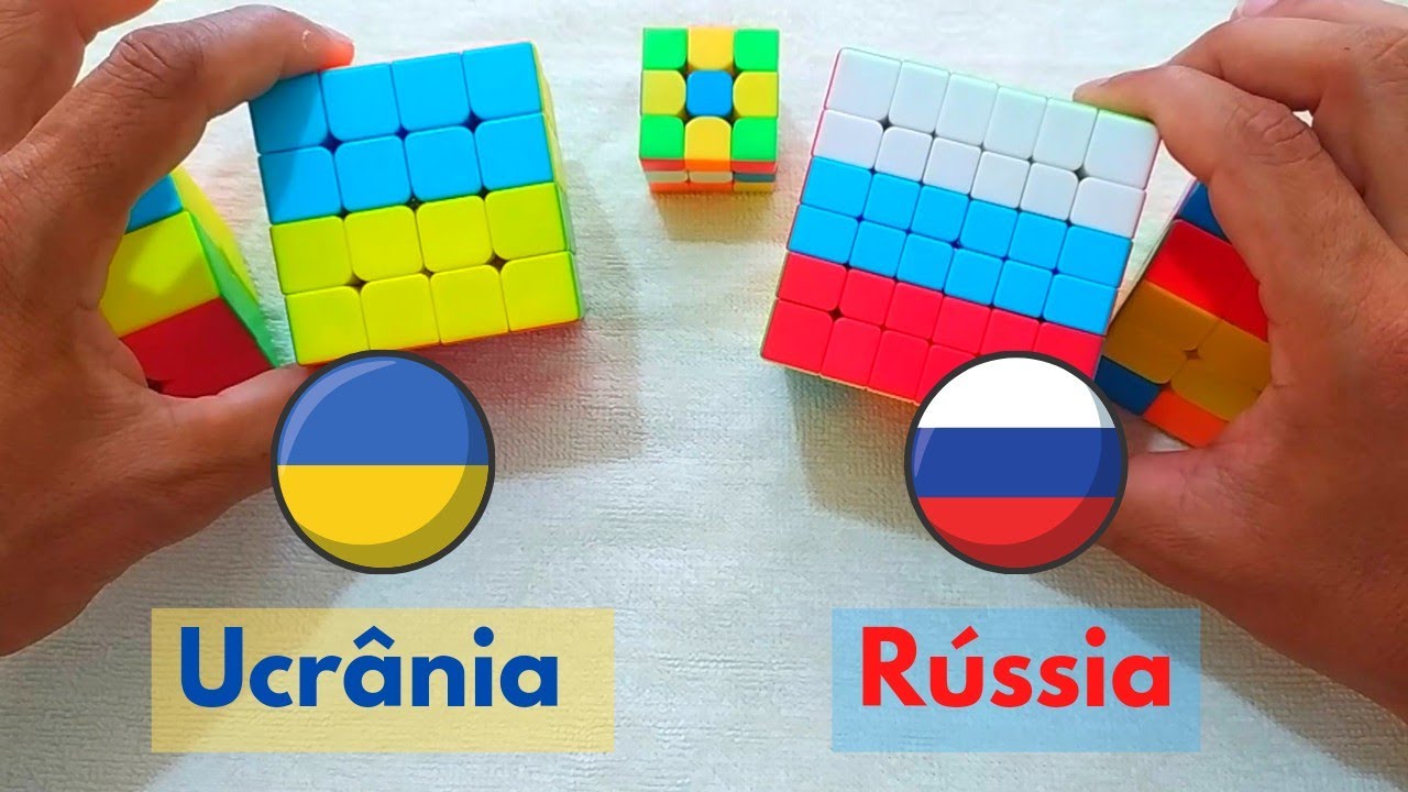 Bandeiras do MUNDO no CUBO MÁGICO 2X2 / Flags of the WORLD on RUBIK'S CUBE  2X2