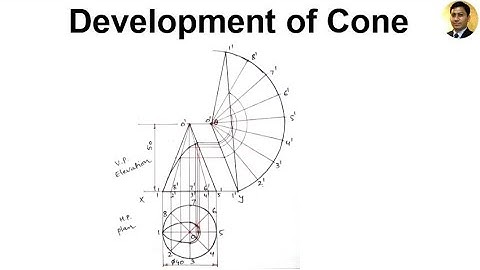 Development of Cone | Development of Surfaces | Problem 3 | Engineering Drawing