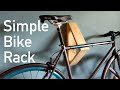 Simple, One Cut, Scrap Wood, Wall Mounted Bike Rack