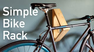 Simple, One Cut, Scrap Wood, Wall Mounted Bike Rack