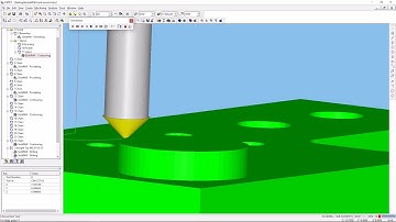 Creating an Edge Break Operation in ESPRIT using a Chamfer Mill and a Contouring Operation