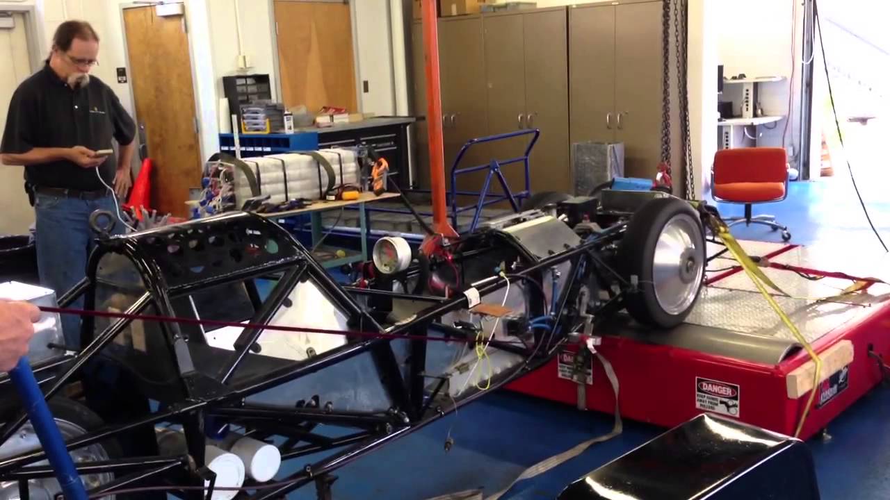BYU Electric Blue Streamliner Dyno run - YouTube