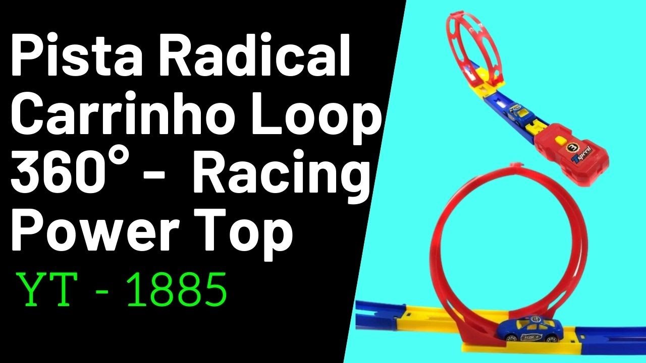 Pista Carrinho Fricção Looping Spin Alta Velocidade Radical - I