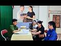 Mr. Huong was summoned by the police to resolve the issue of compensation for him