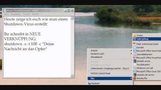 Shutdown-Virus erstellen