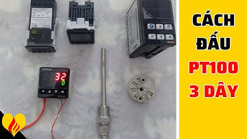 Cách đấu pt100 3 dây vào Bộ điều khiển nhiệt độ