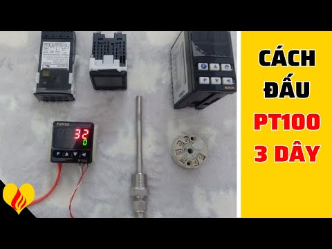 Video Cách đấu pt100 3 dây vào Bộ điều khiển nhiệt độ - youtube