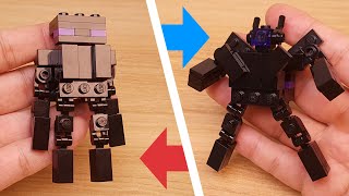 LEGO Brick Transformers Mech MOC tutorial - Monster Mob - Lastman